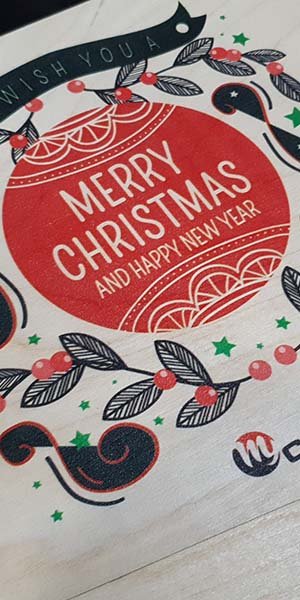 Impression Grand Format Service - My Colors - TSK Groupe - Bois - boite - christmas - noel